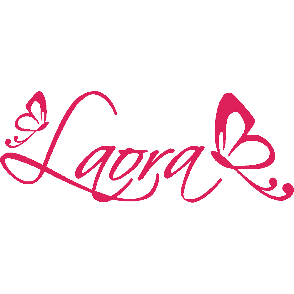 Wall sticker: customization of Laora Papillons