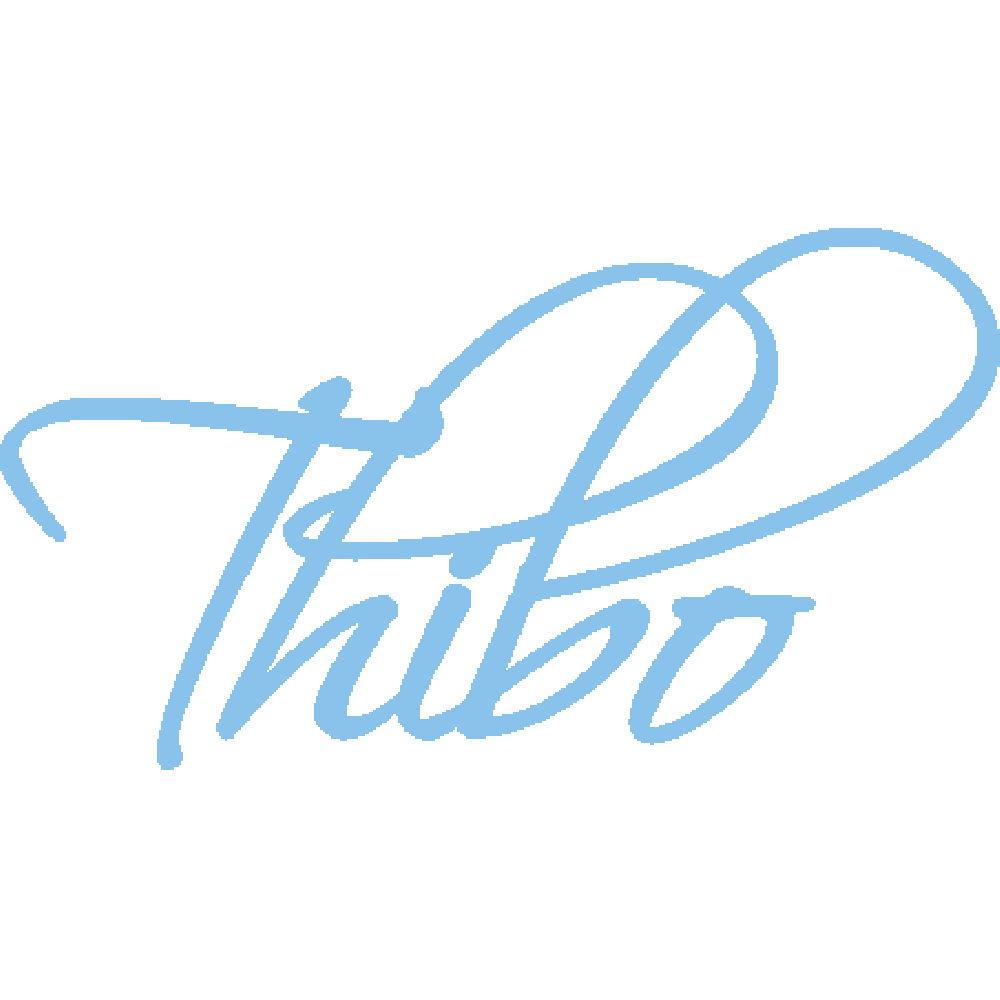 Muur sticker: aanpassing van Thibo Script