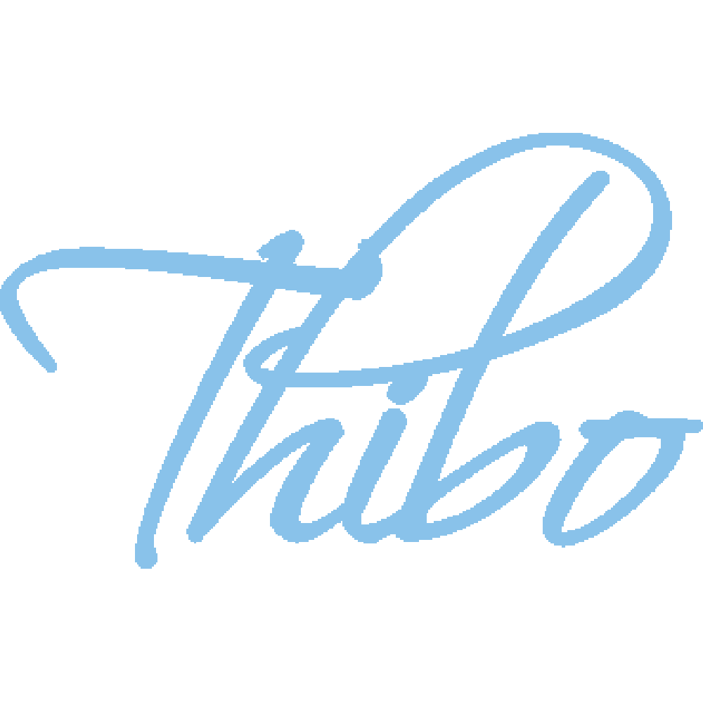 Wall sticker: customization of Thibo Script 2