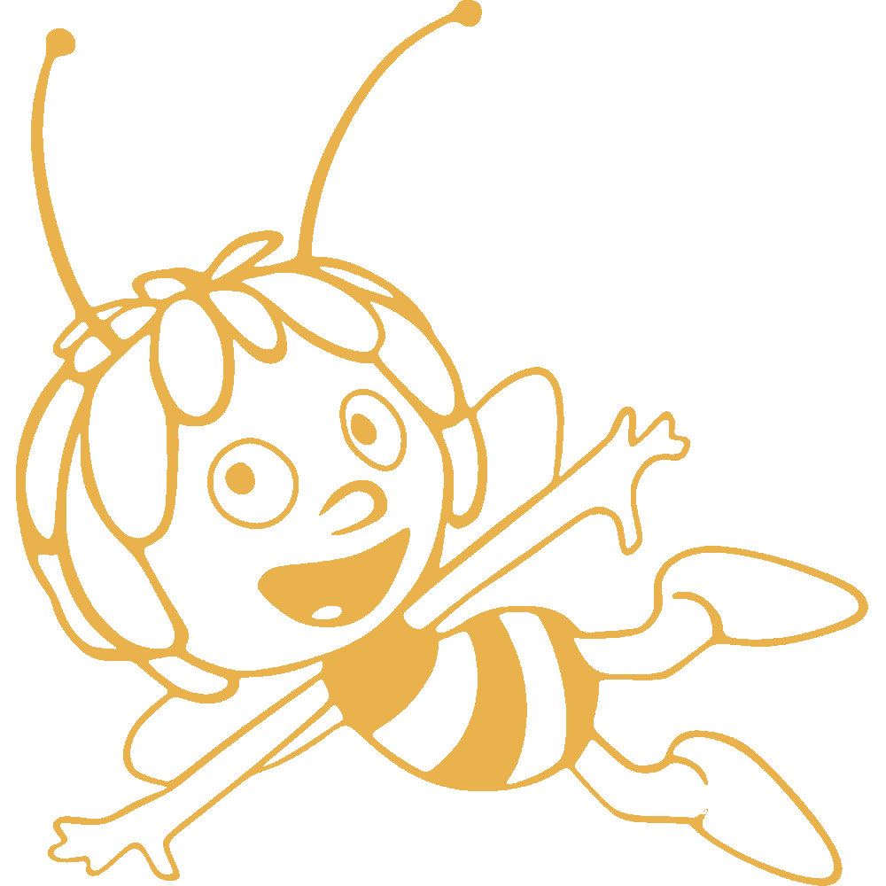 Wall sticker: customization of Maya l'abeille