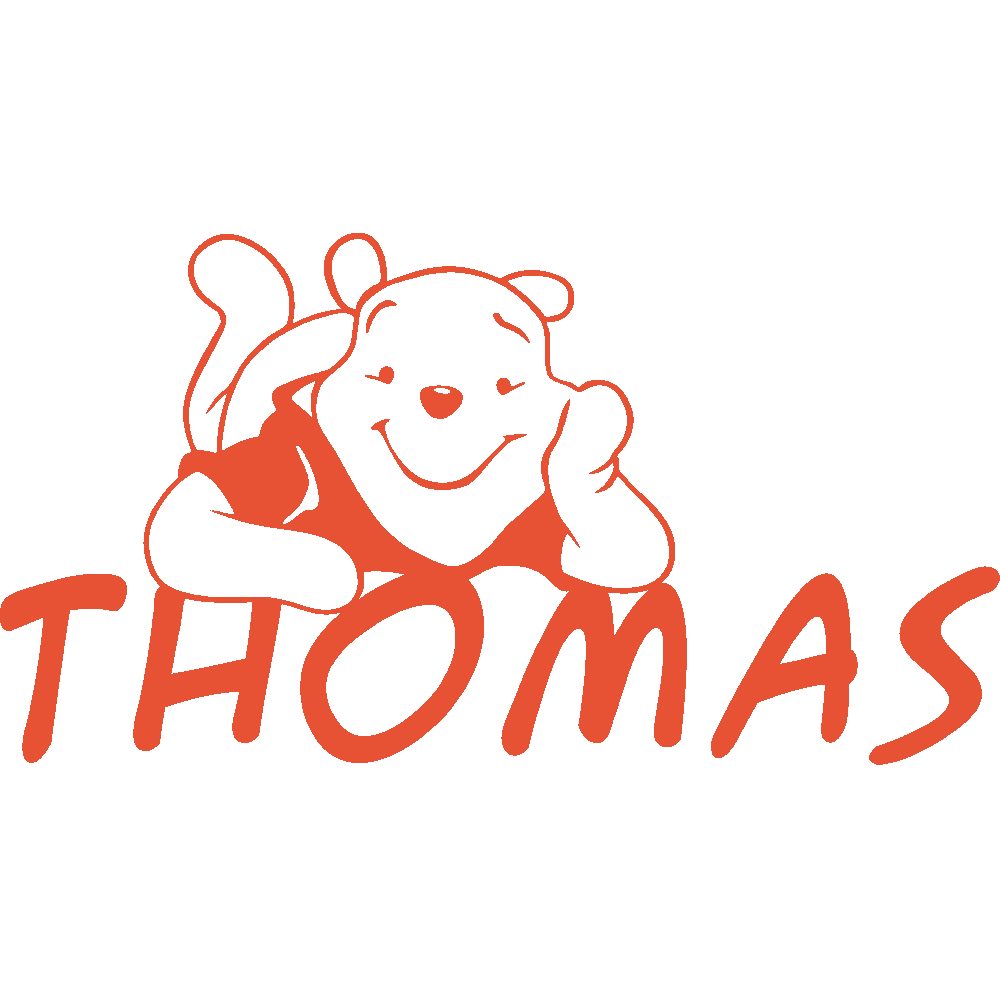 Wall sticker: customization of Thomas Winnie