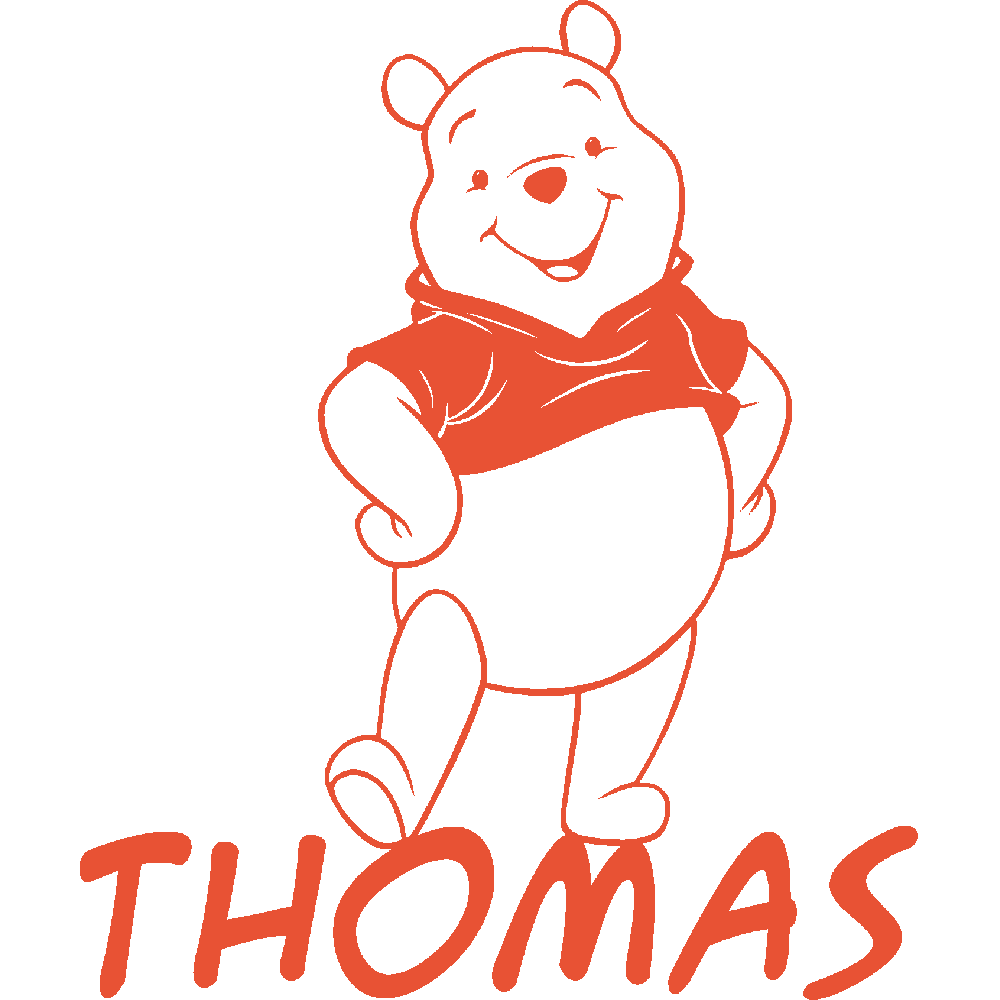 Wall sticker: customization of Thomas Winnie 3