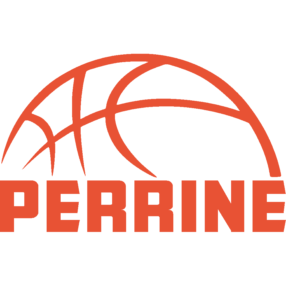 Muur sticker: aanpassing van Perrine Basketball