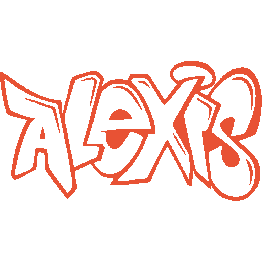Wall sticker: customization of Alexis Graffiti