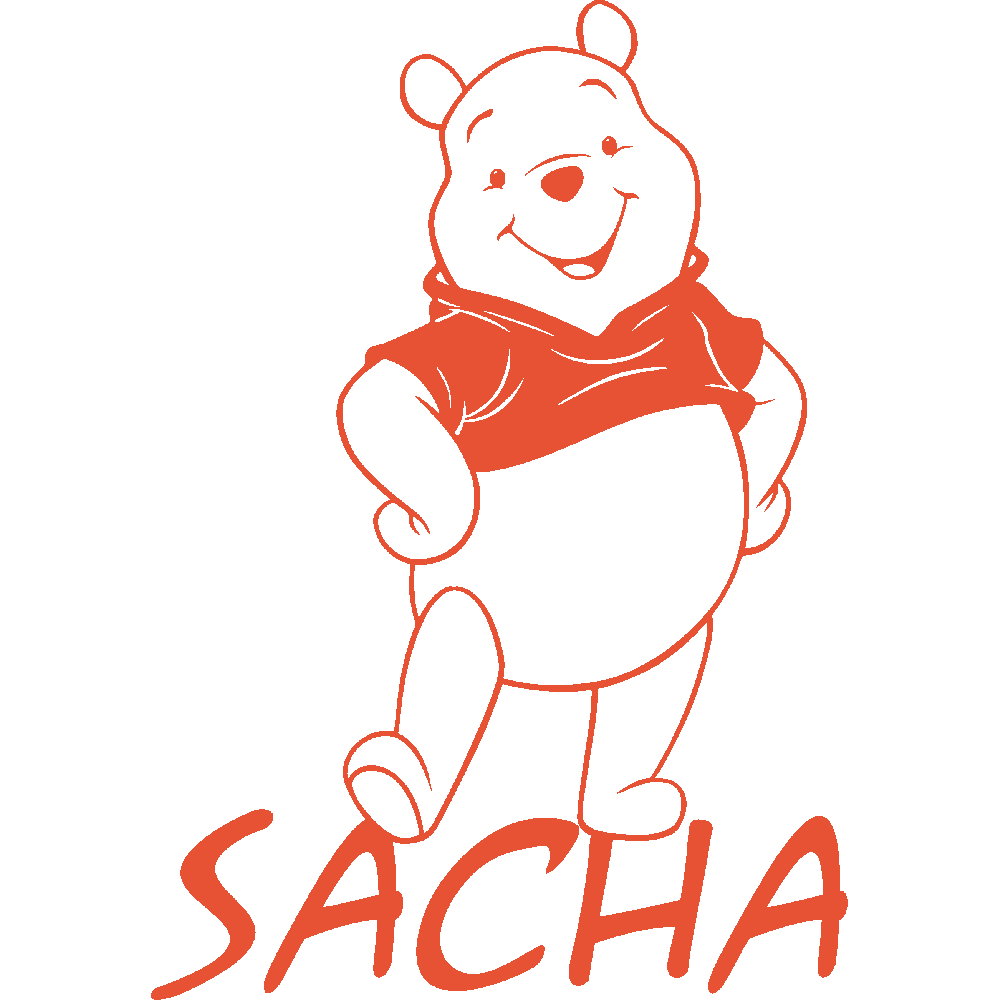 Wall sticker: customization of Sacha Winnie 3