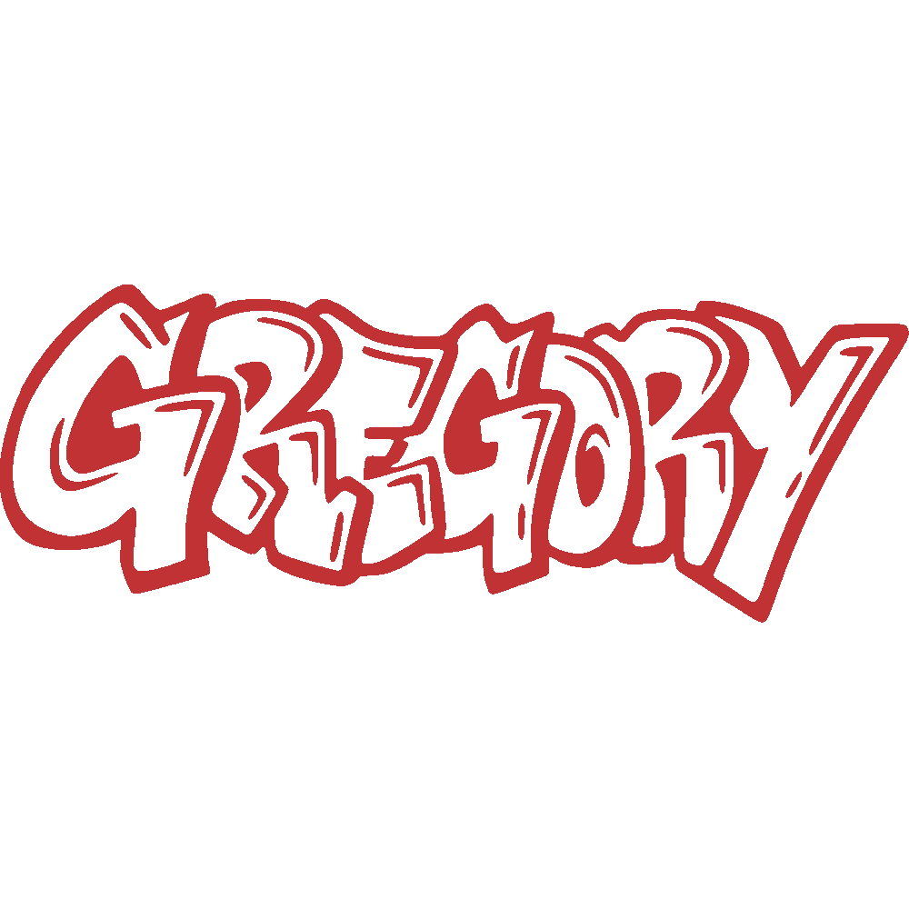 Wall sticker: customization of Gregory Graffiti 2