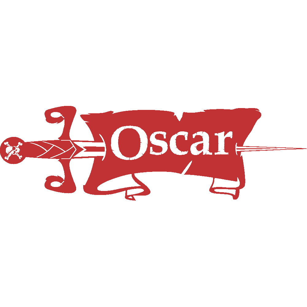 Muur sticker: aanpassing van Oscar Pirate