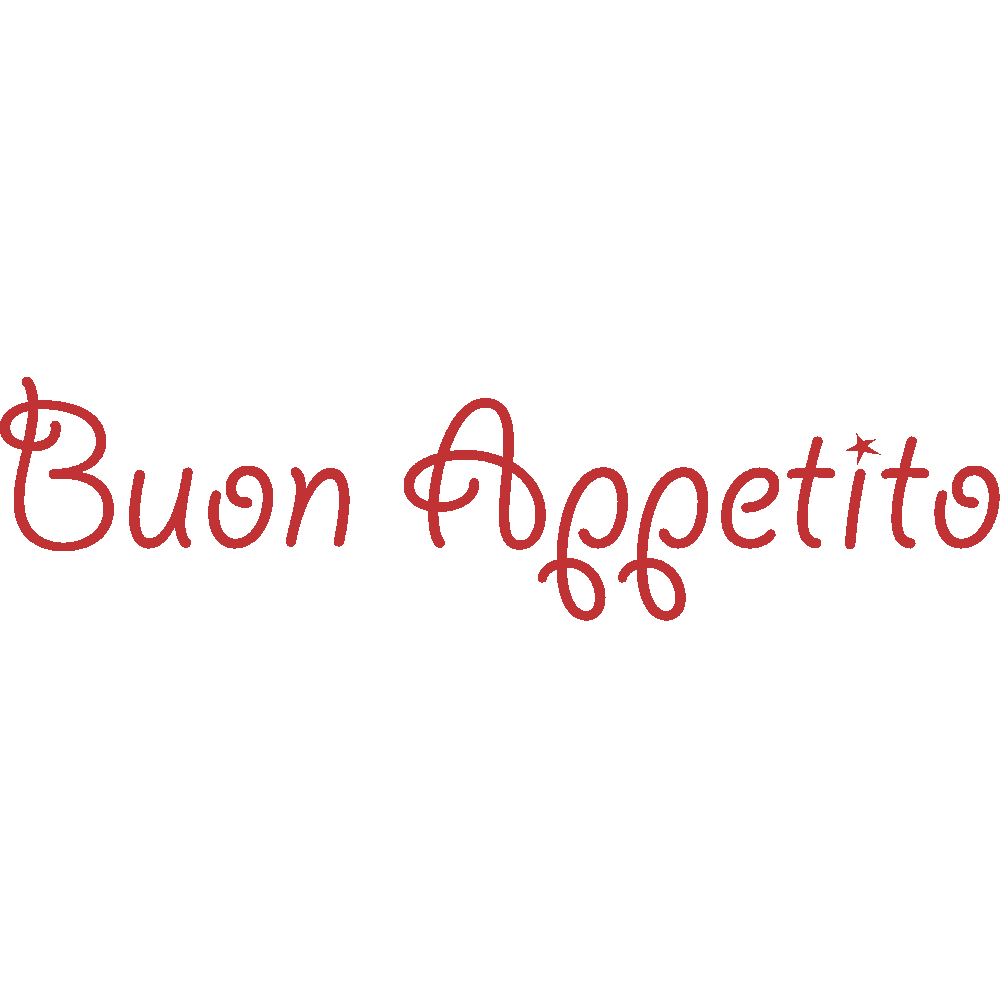 Wall sticker: customization of Buon Appetito