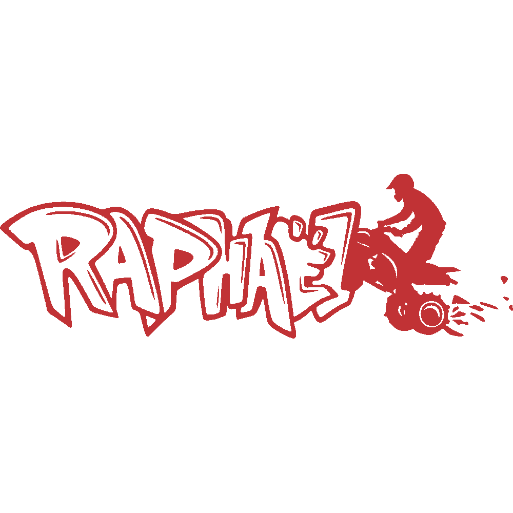 Wall sticker: customization of Raphal Graffiti Quad