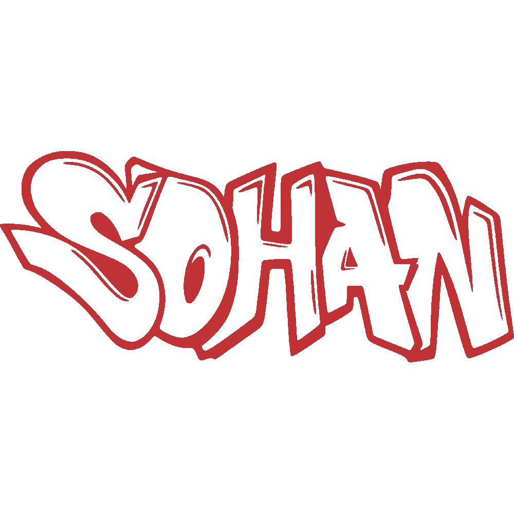 Wall sticker: customization of Sohan Graffiti
