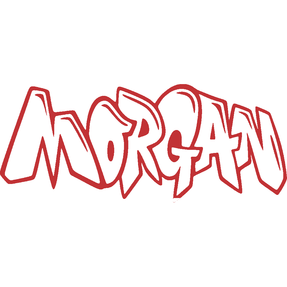 Sticker mural: personnalisation de Morgan Graffiti