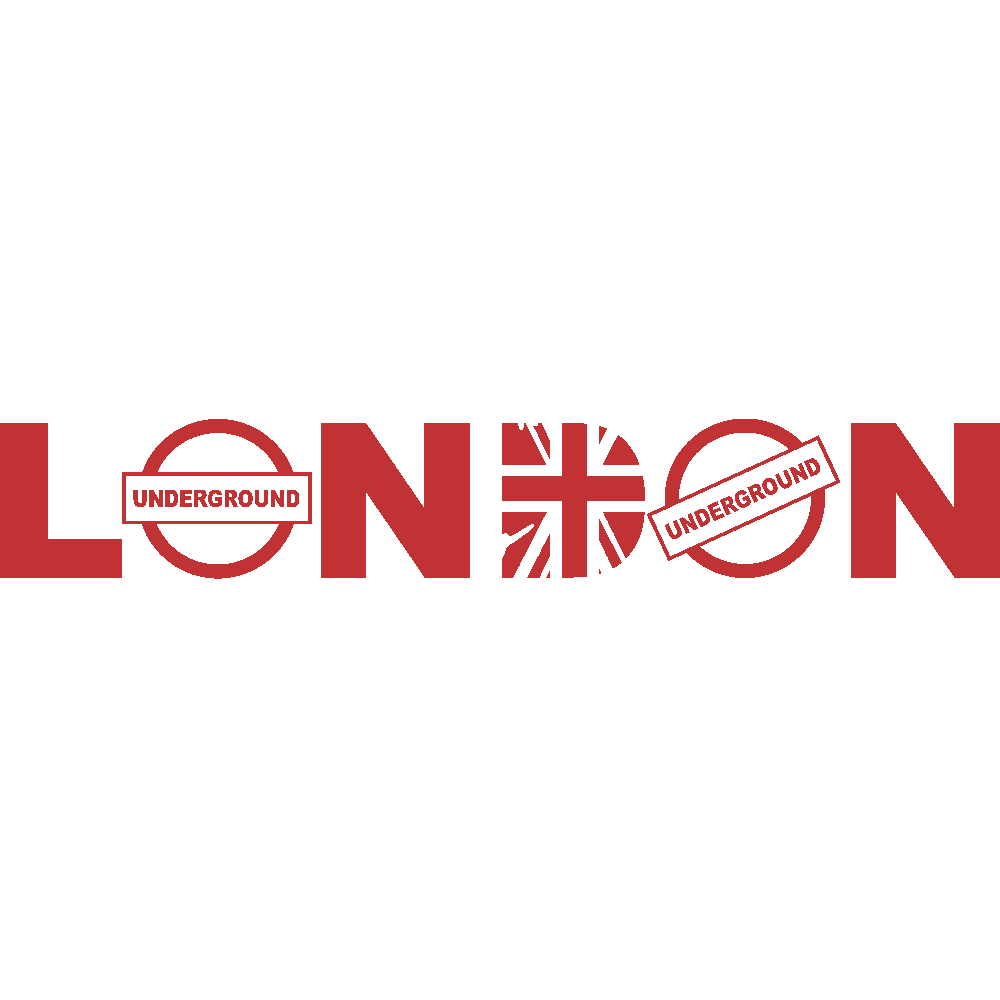 Wall sticker: customization of London Underground