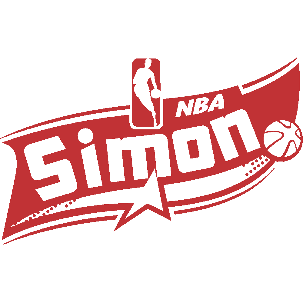Muur sticker: aanpassing van Simon NBA