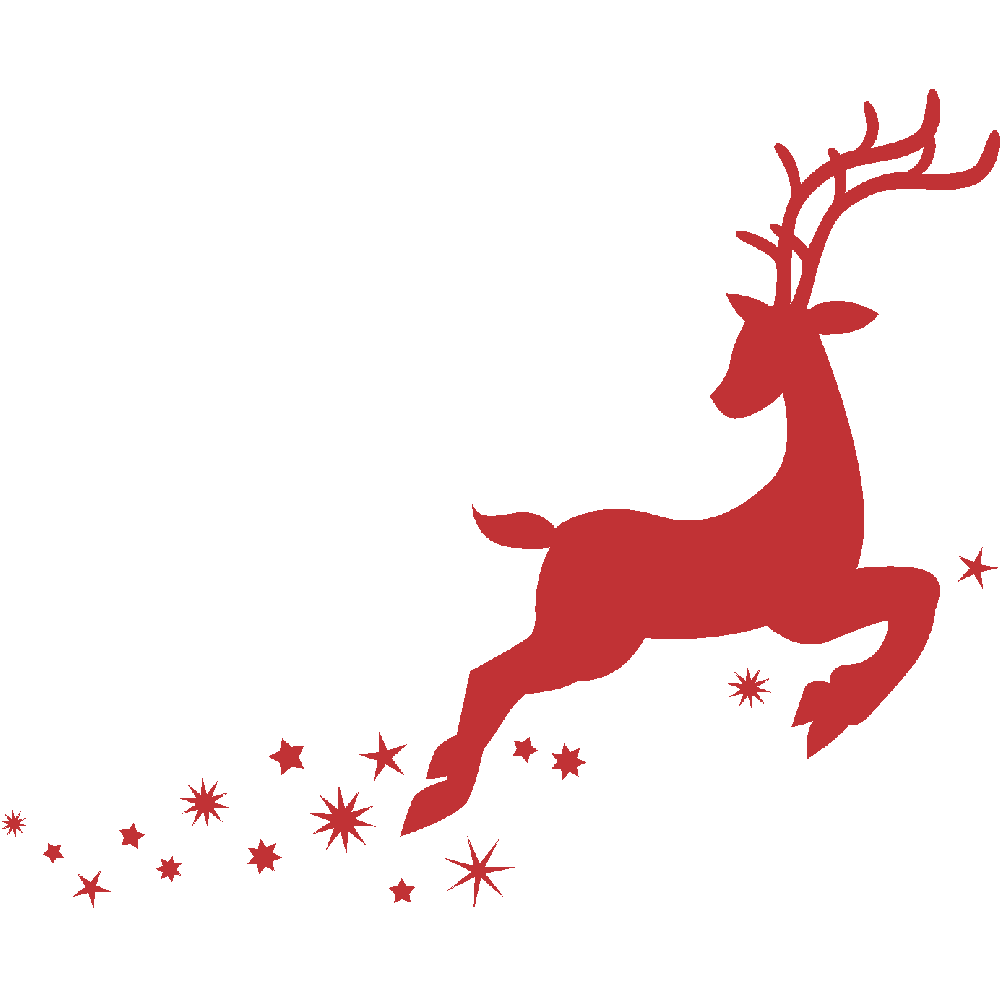 Stickers Cerf de Noël | Optimistick