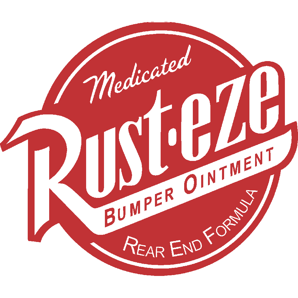 Muur sticker: aanpassing van Rust-eze cars logo 2