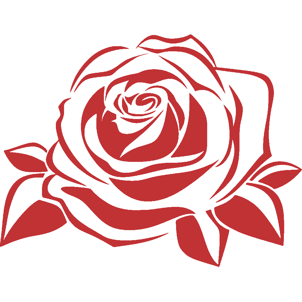 Muur sticker: aanpassing van Rose 2