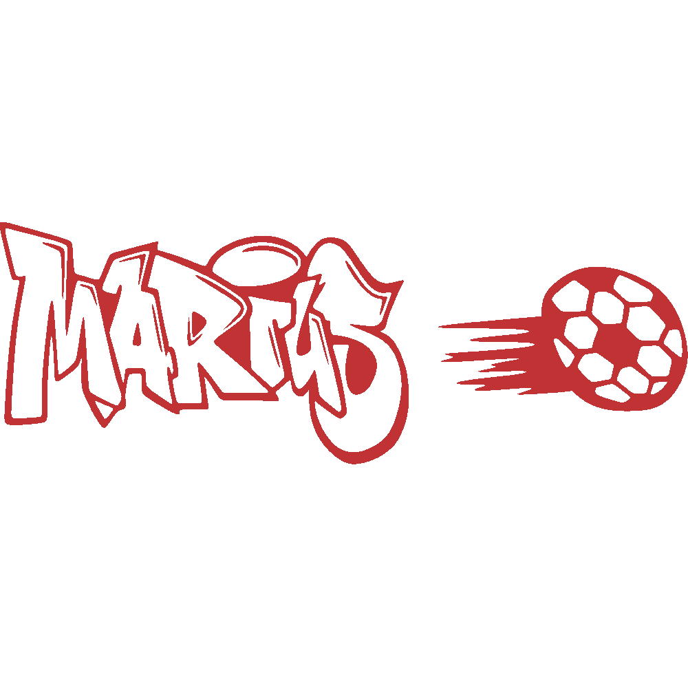 Wall sticker: customization of Marius Graffiti Foot