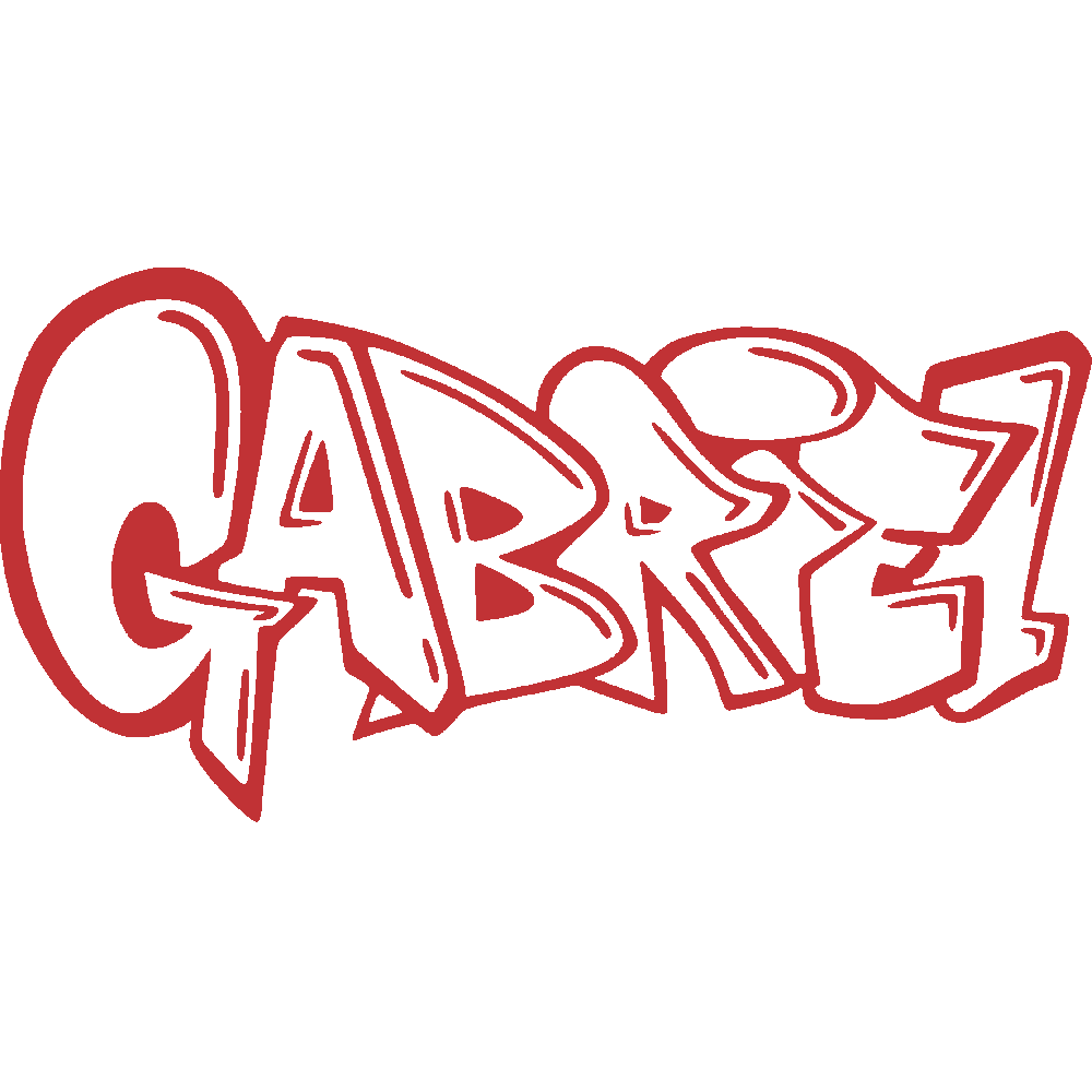 Wall sticker: customization of Gabriel Graffiti