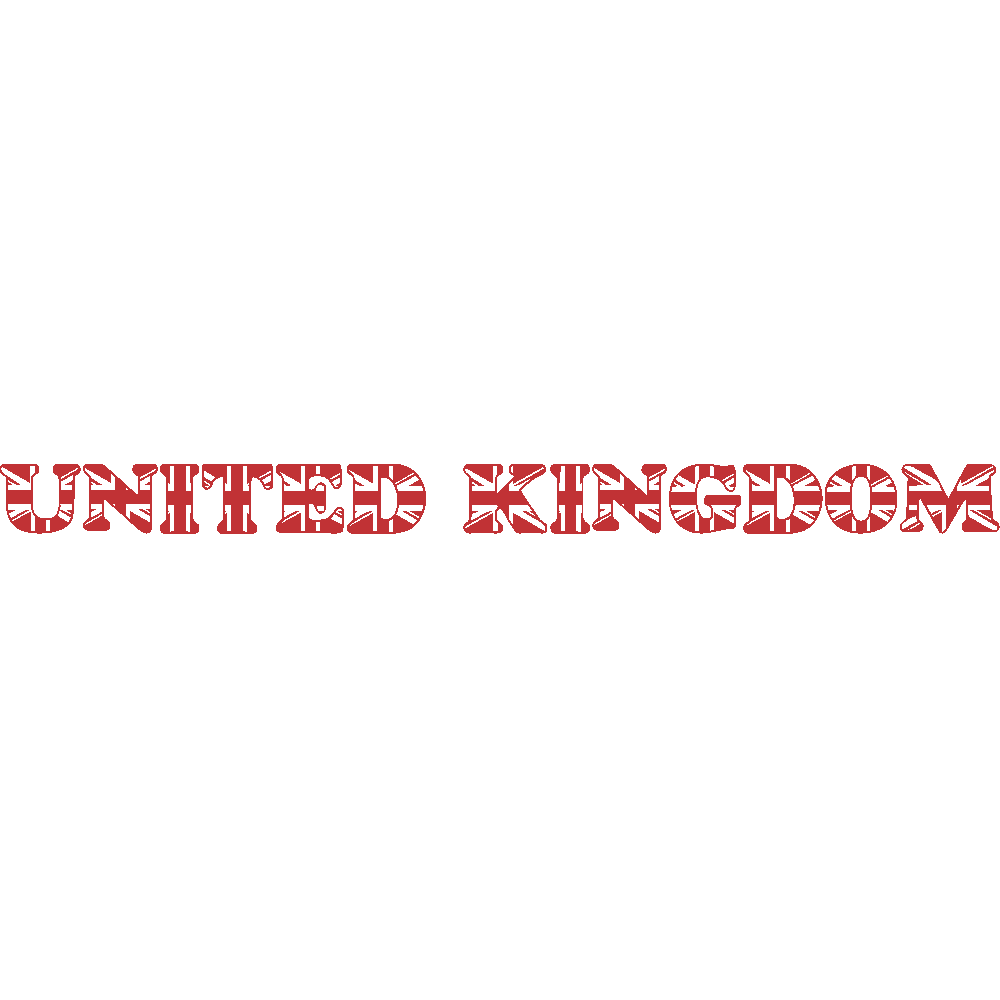 Wall sticker: customization of United Kingdom