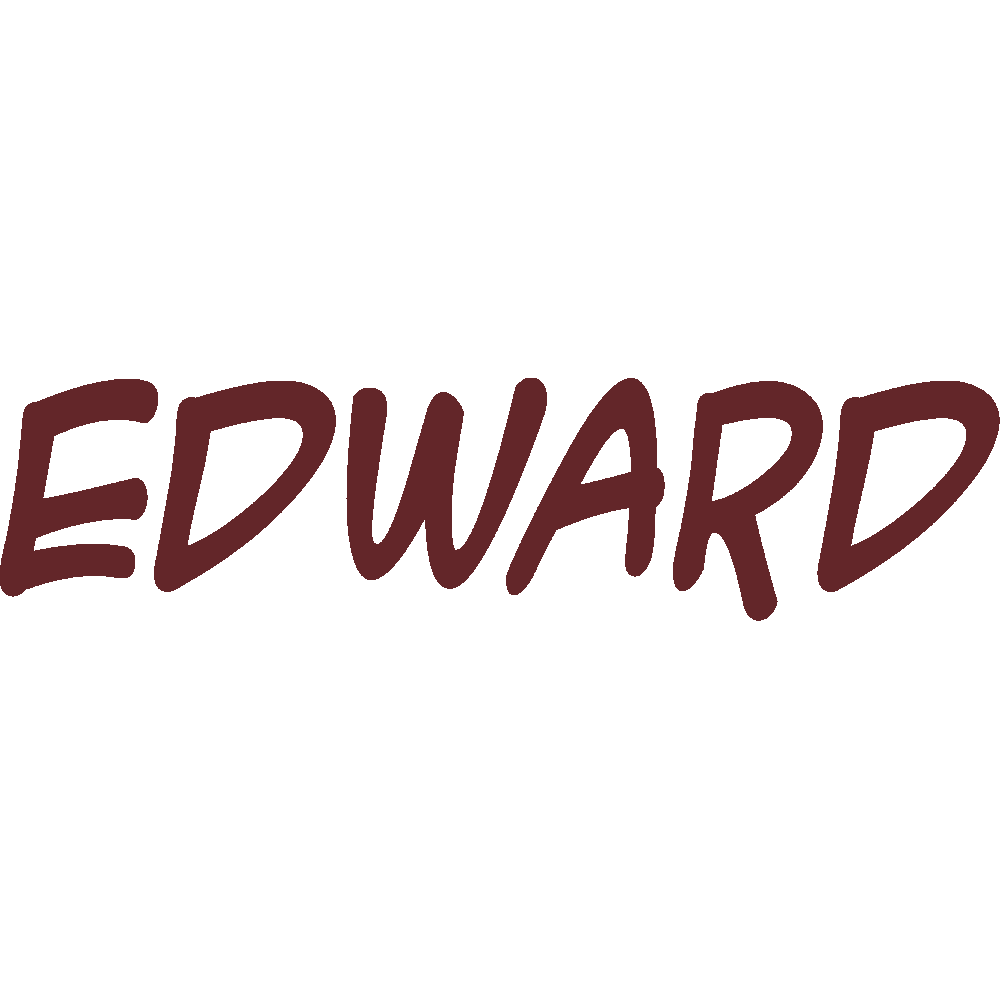 Wall sticker: customization of Edward Hand Writting