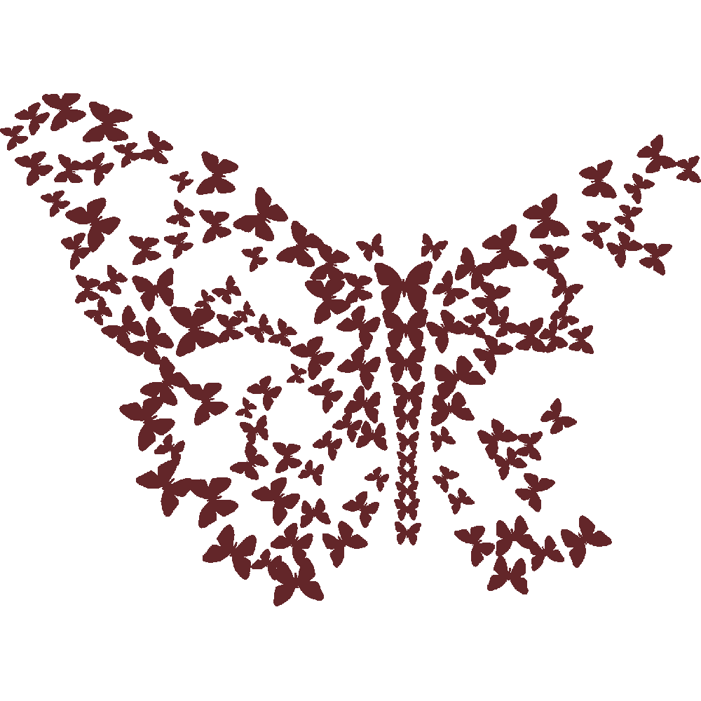 Wall sticker: customization of Envol de papillons