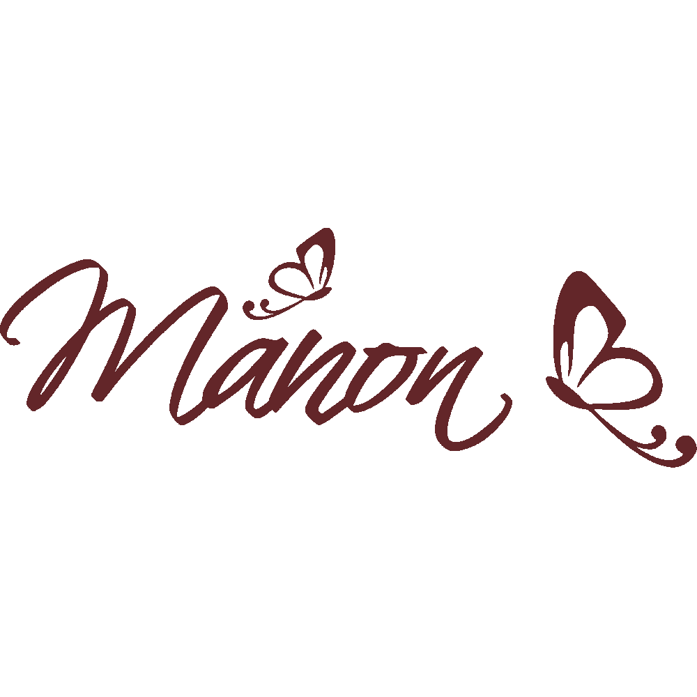 Muur sticker: aanpassing van Manon Papillons