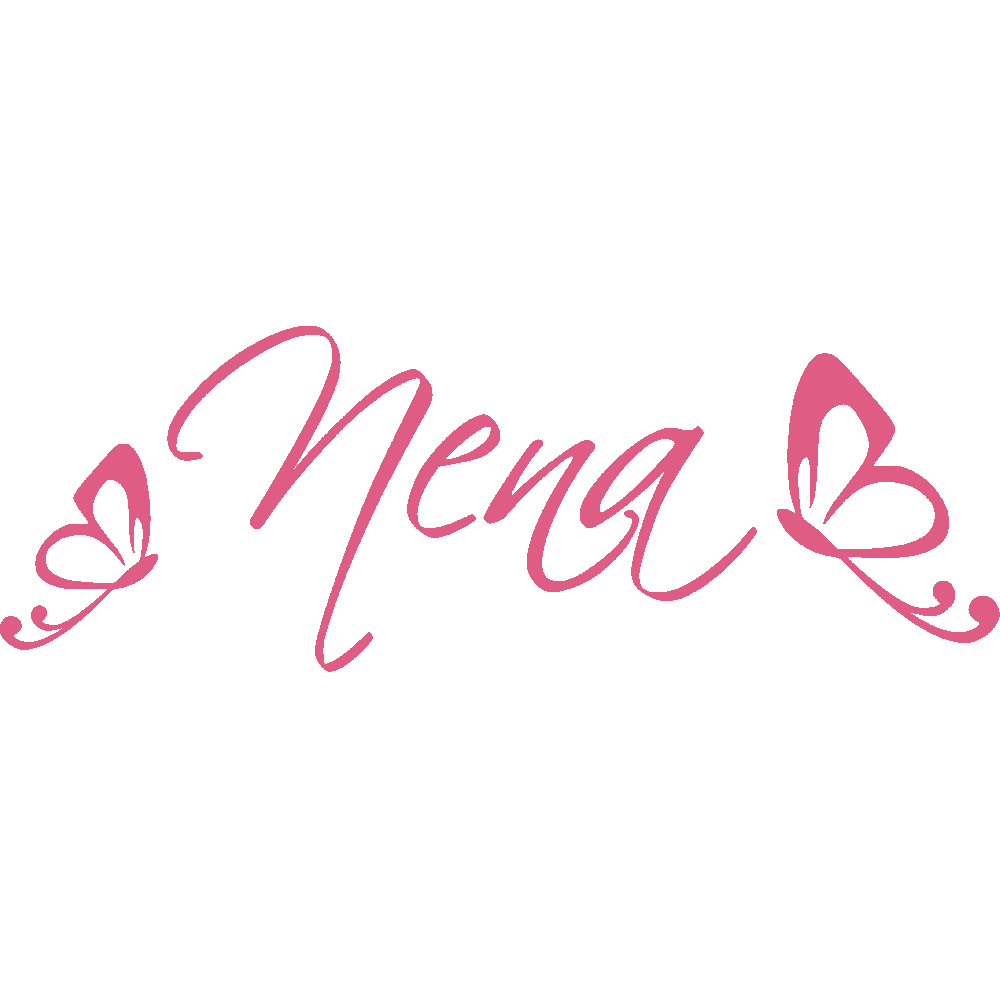 Wall sticker: customization of Nena Papillons