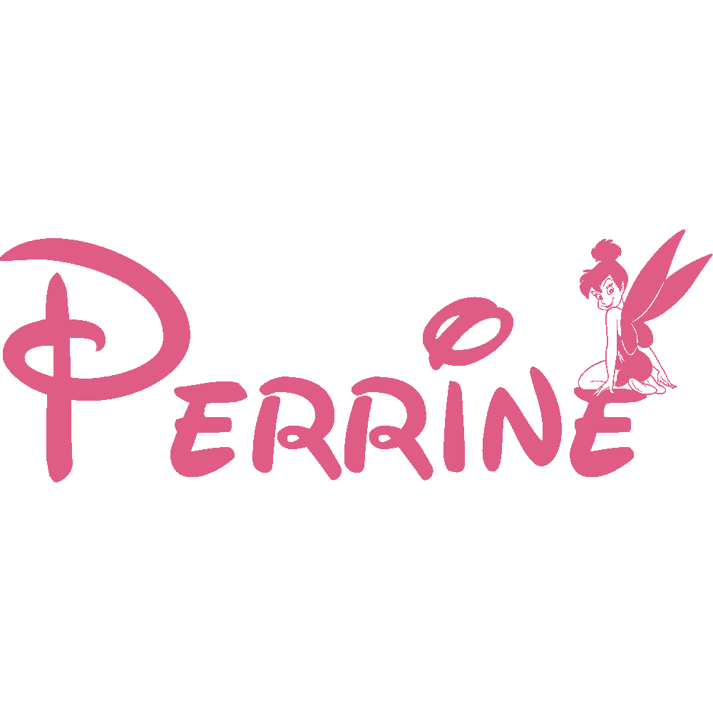Muur sticker: aanpassing van Perrine Fe Clochette