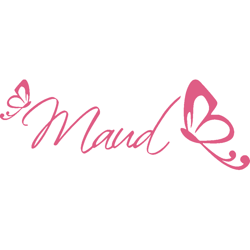 Muur sticker: aanpassing van Maud Papillons 2