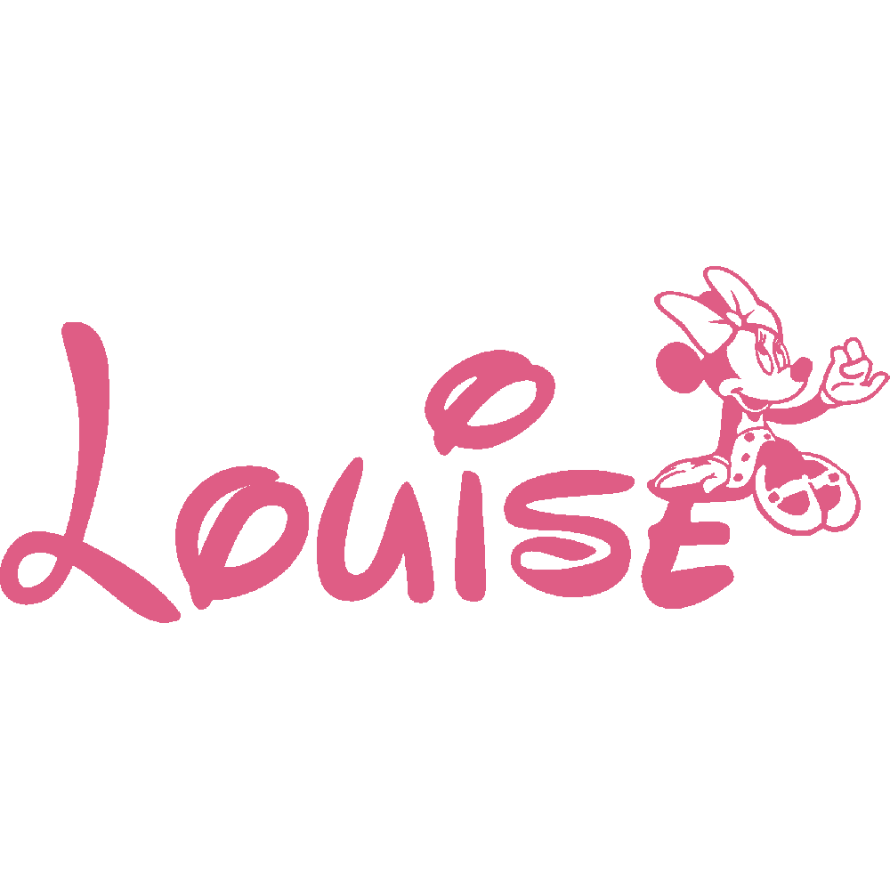 Muur sticker: aanpassing van Louise Minnie