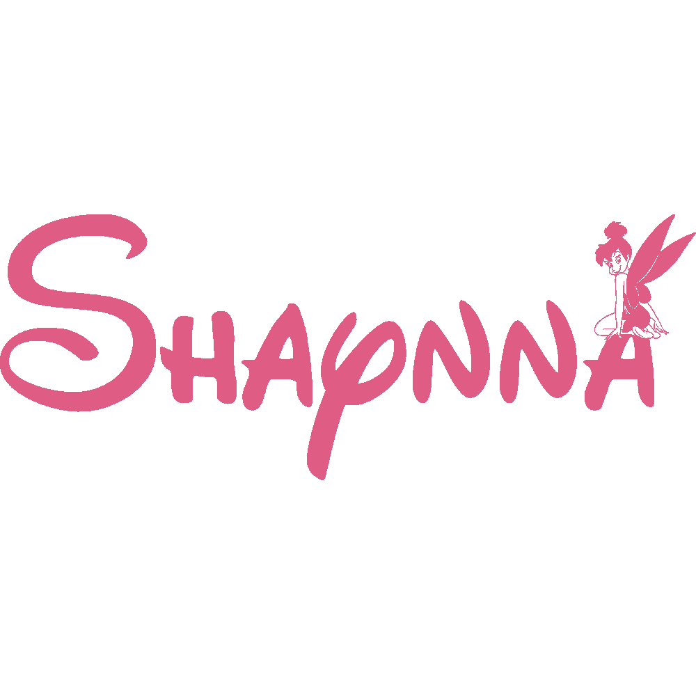 Muur sticker: aanpassing van Shaynna Fe Clochette