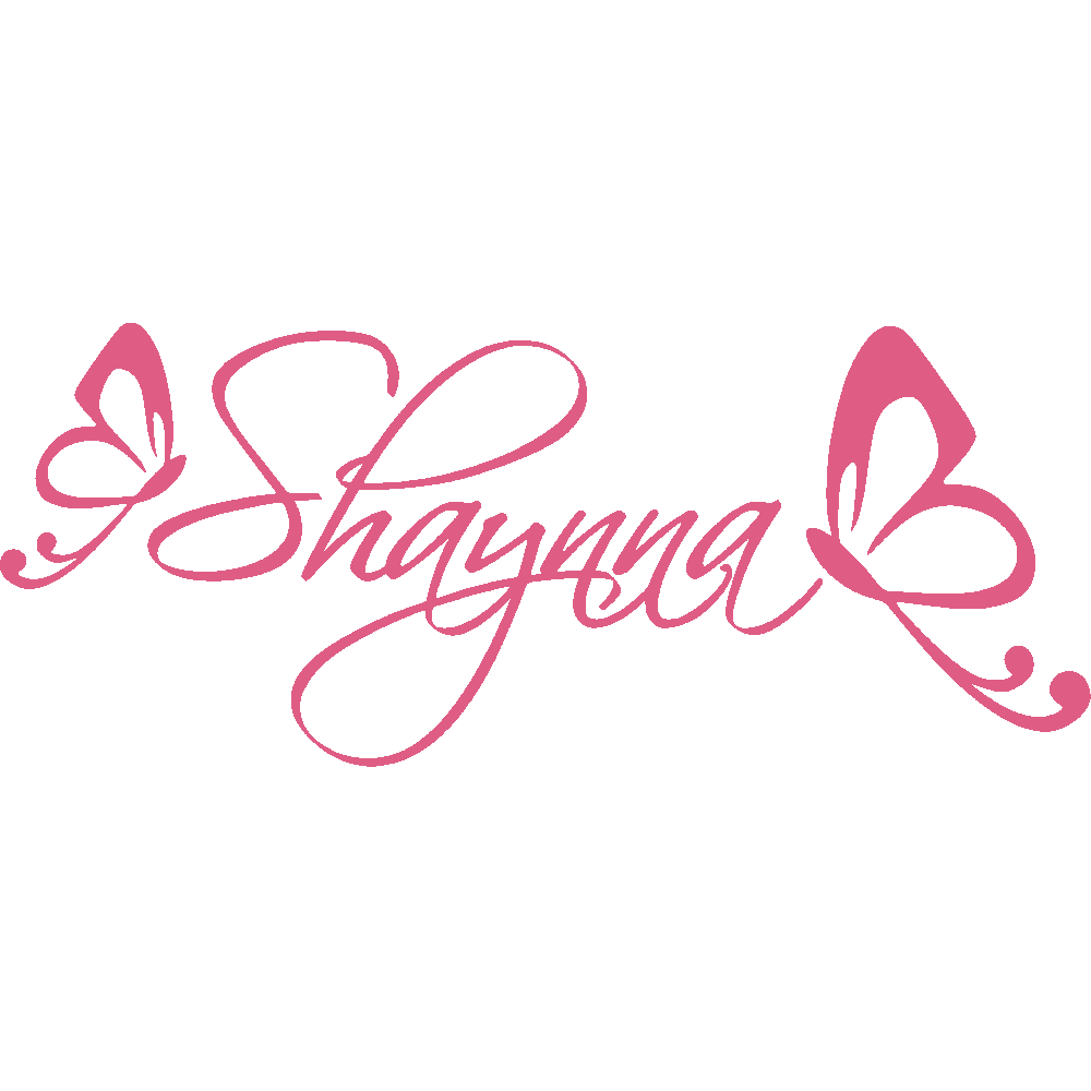 Wall sticker: customization of Shaynna Papillons
