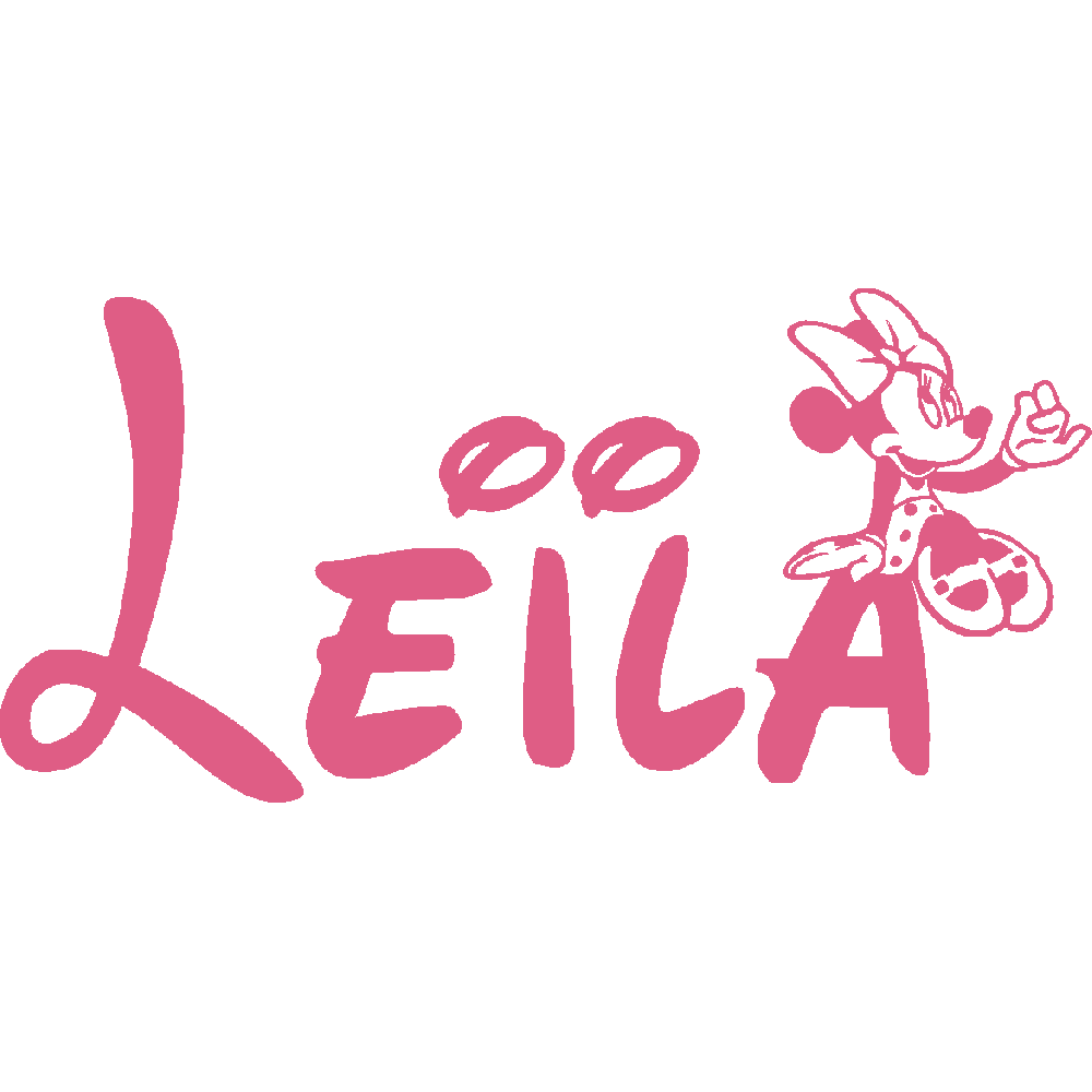 Wall sticker: customization of Lela Minnie