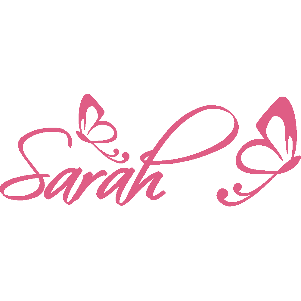 Muur sticker: aanpassing van Sarah Papillons