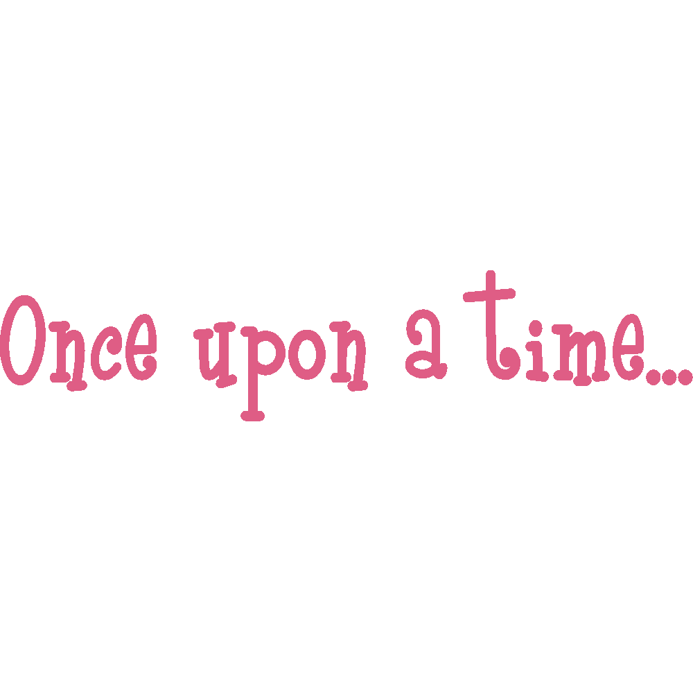 Wall sticker: customization of Once Upon a Time...