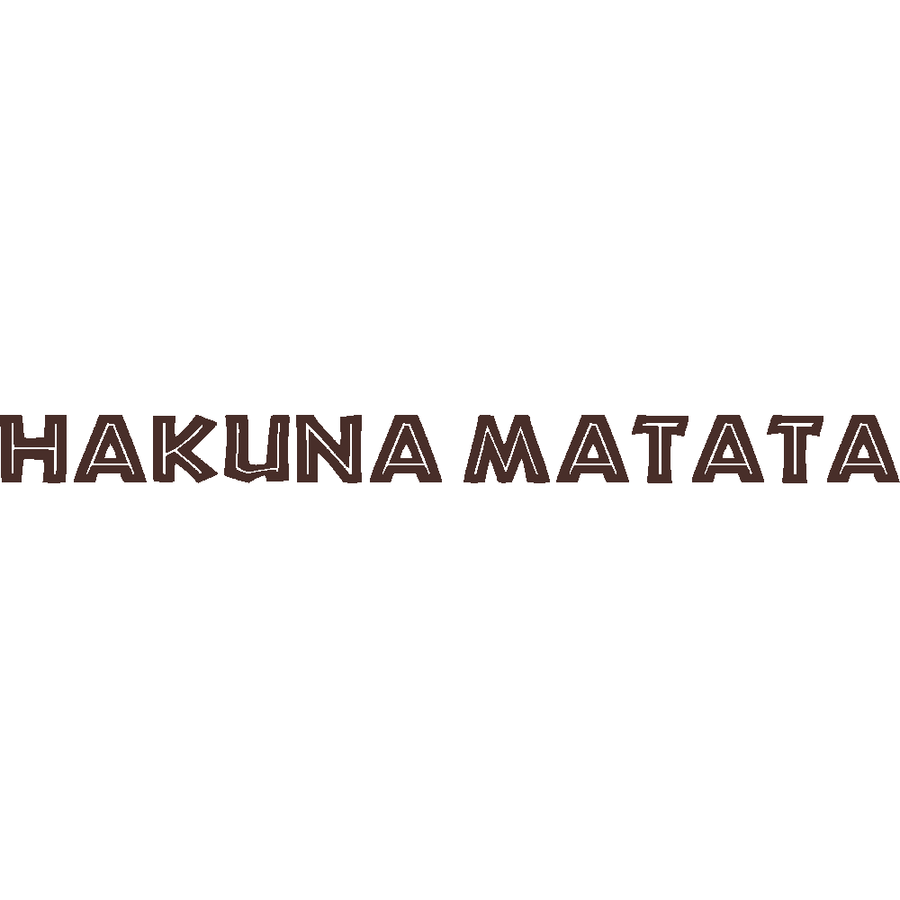 Wall sticker: customization of Hakuna Matata