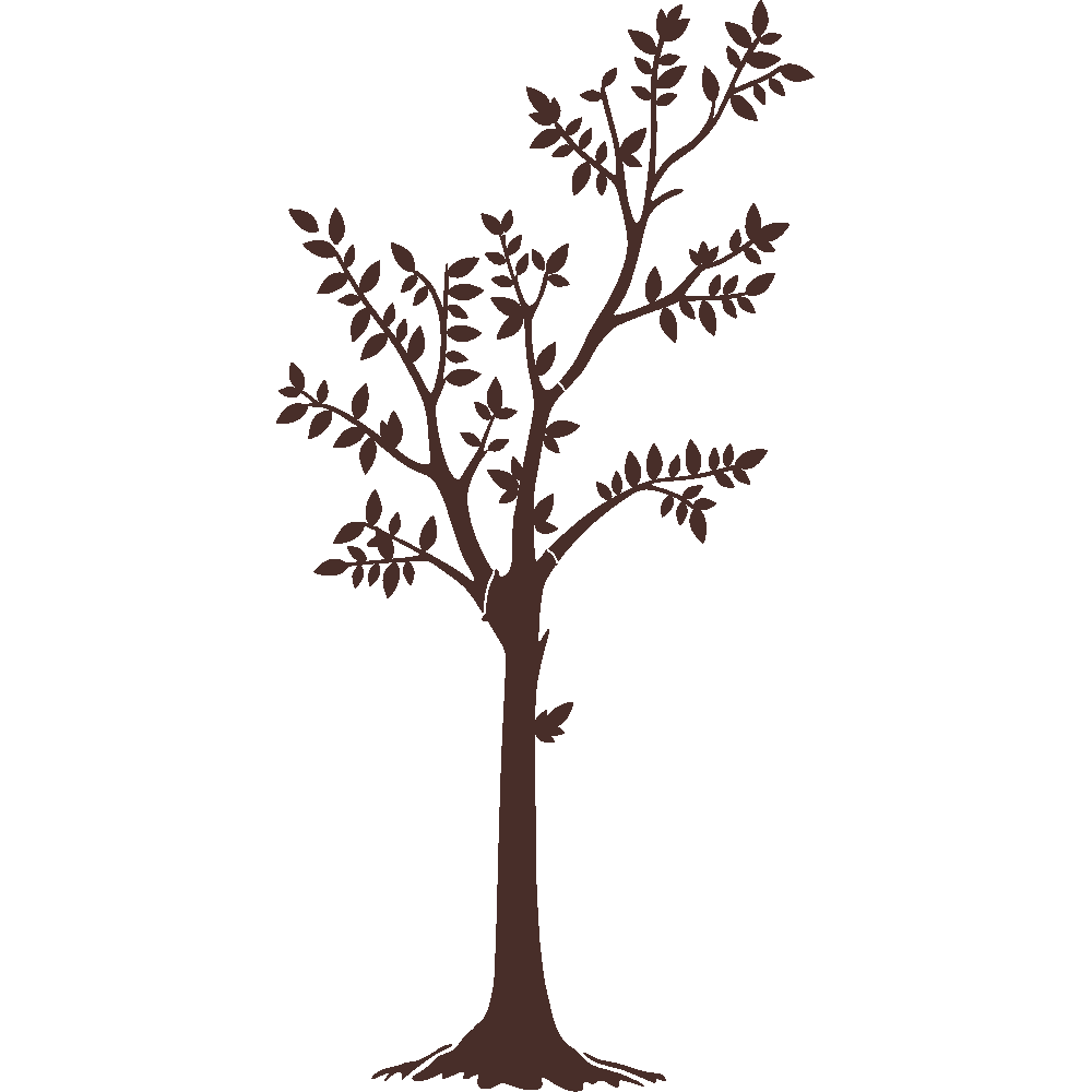 Muur sticker: aanpassing van Grand arbre t (4 Parties)
