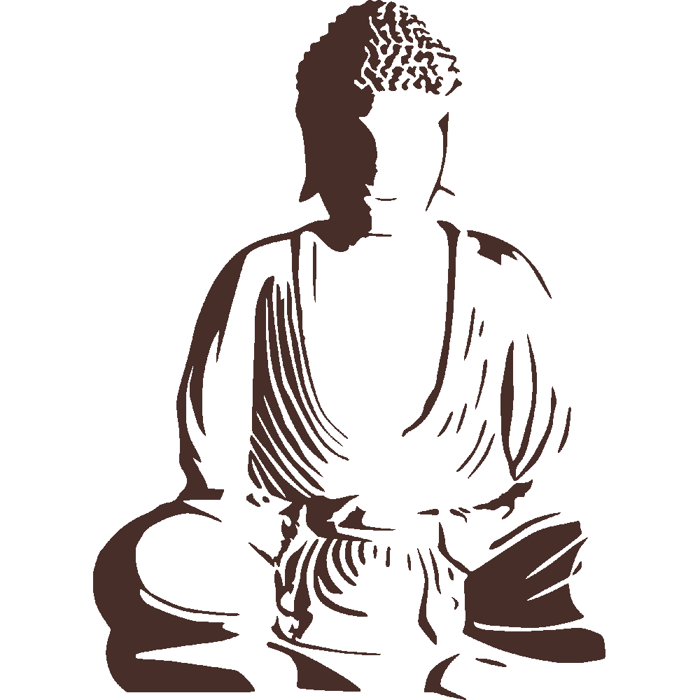 Muur sticker: aanpassing van Bouddha