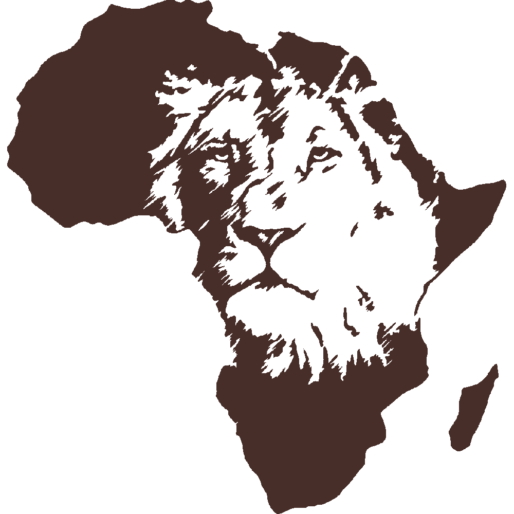 Muur sticker: aanpassing van King of Africa
