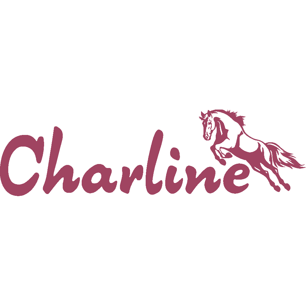Wall sticker: customization of Charline Cheval