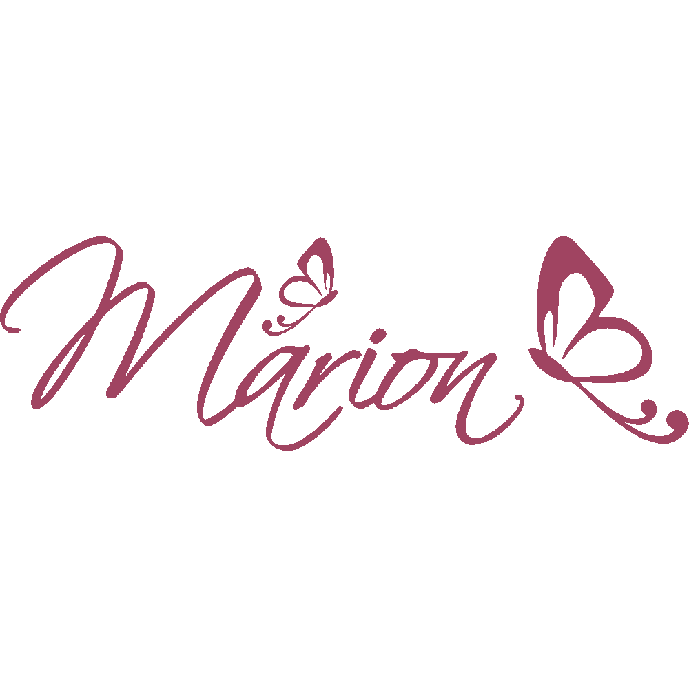 Wall sticker: customization of Marion Papillons