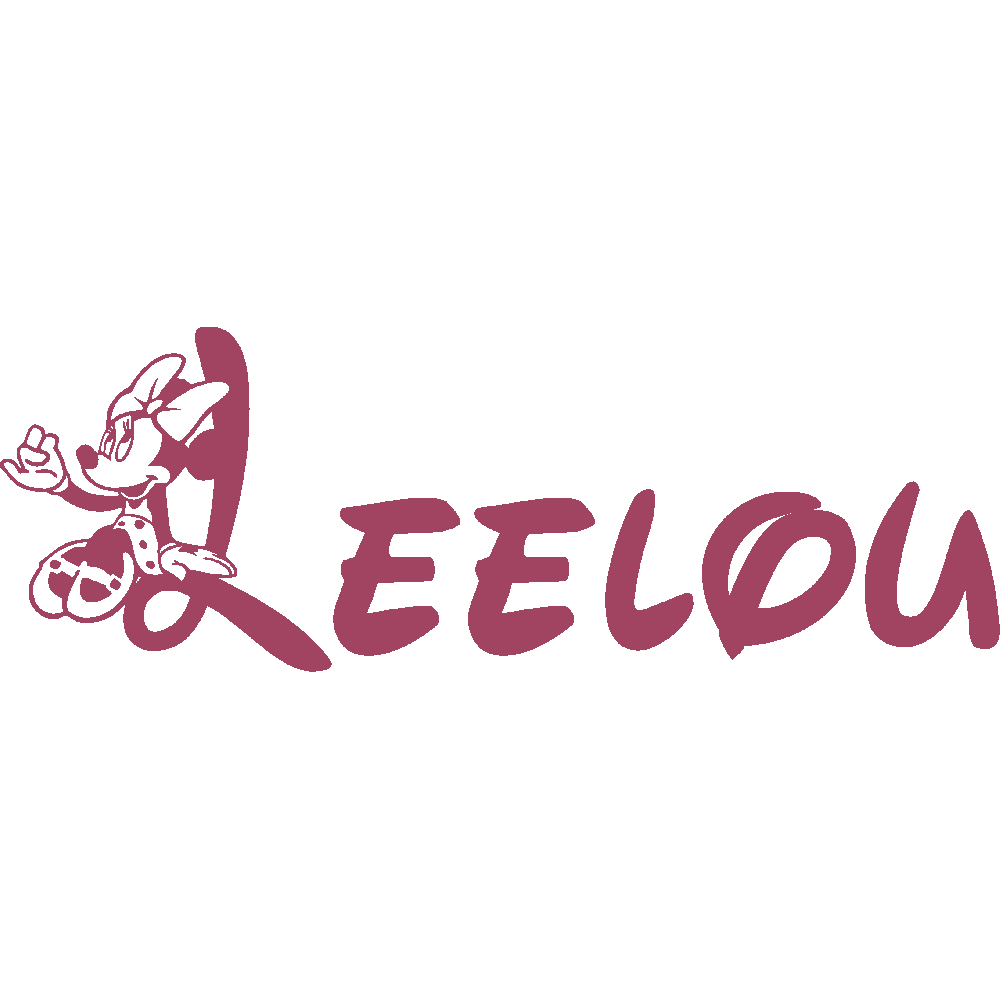 Wall sticker: customization of Leelou Minnie