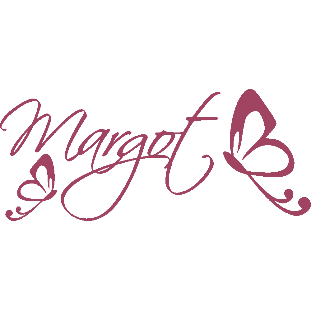 Muur sticker: aanpassing van Margot Papillons