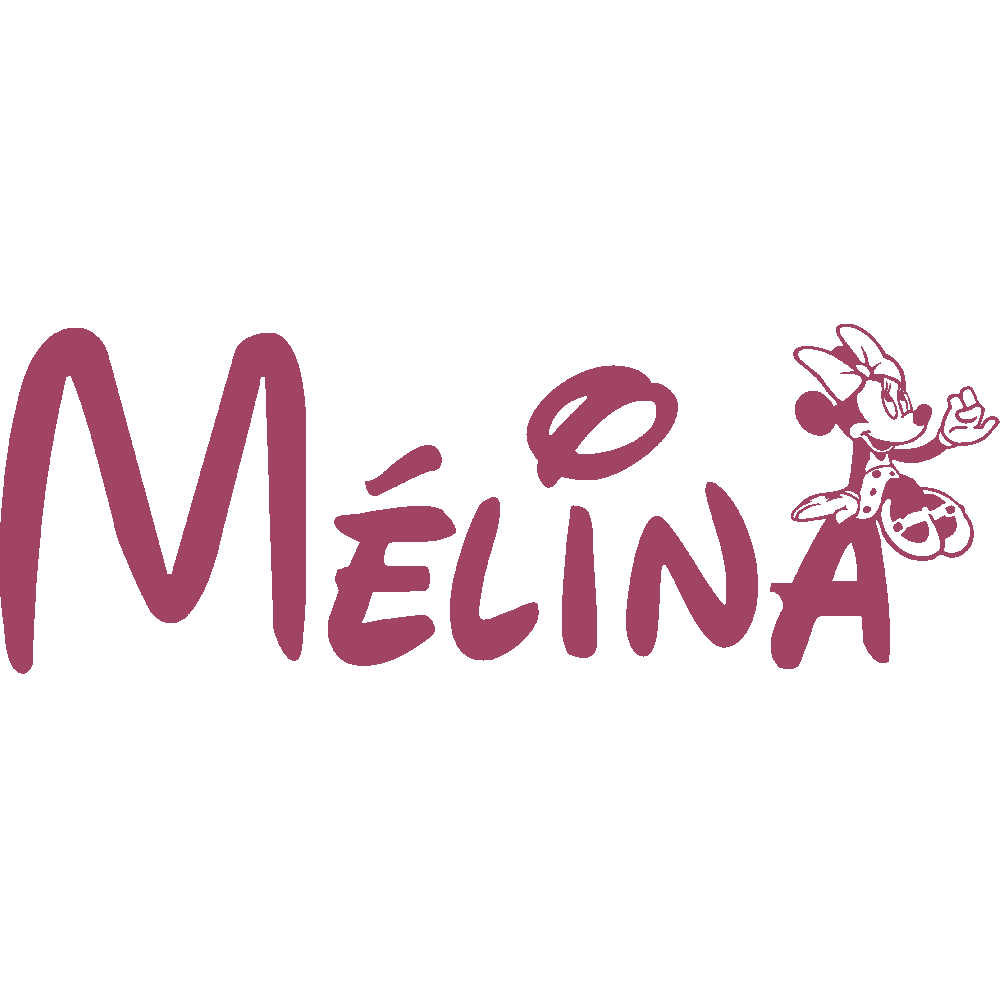 Wall sticker: customization of Mlina Minnie