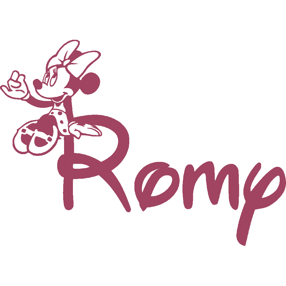 Muur sticker: aanpassing van Romy Minnie