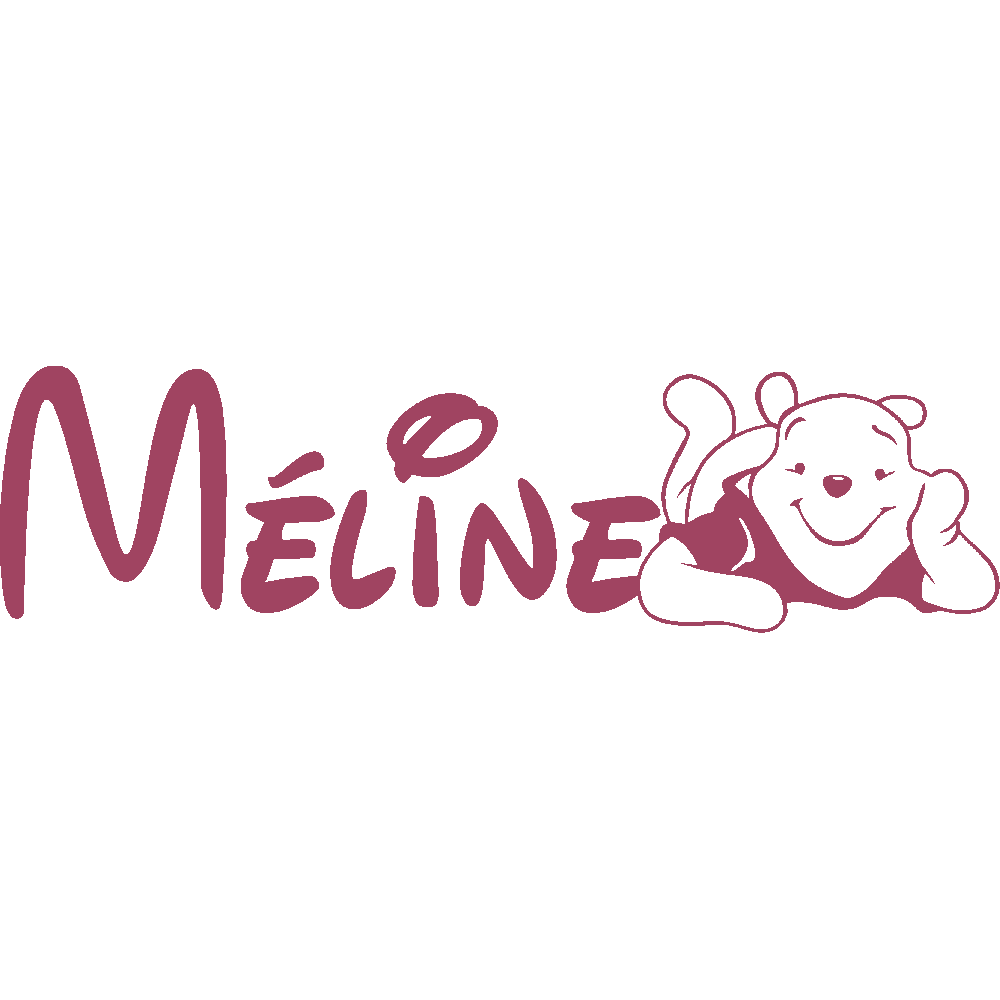 Wall sticker: customization of Mline Winnie
