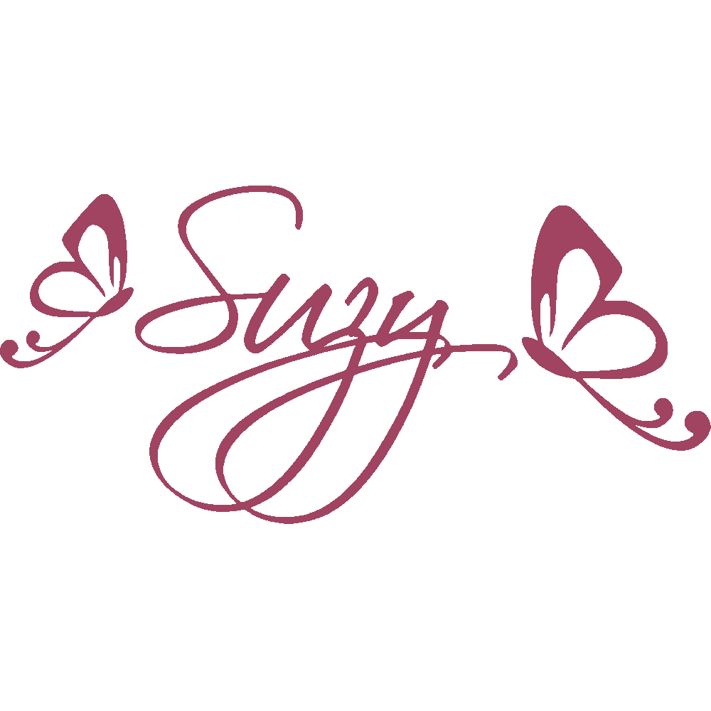 Muur sticker: aanpassing van Suzy Papillons