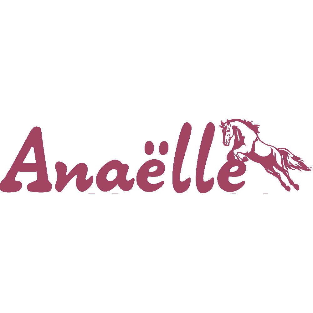 Wall sticker: customization of Analle Cheval