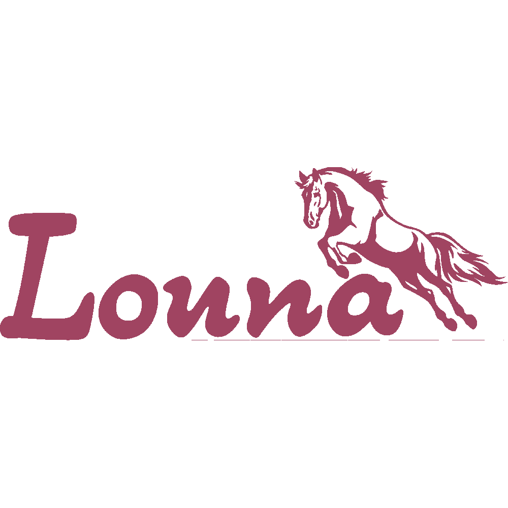 Wall sticker: customization of Louna Cheval