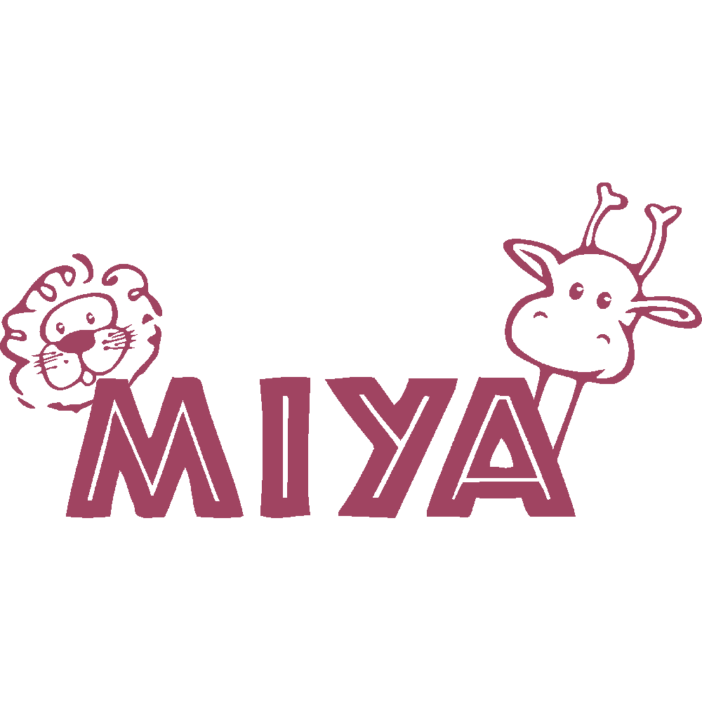 Muur sticker: aanpassing van Miya Savane